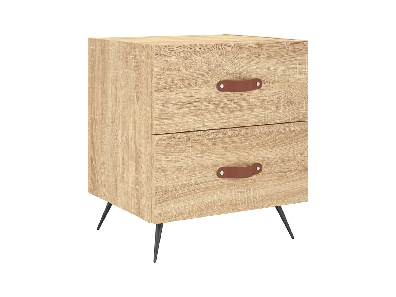 Yvella  Tables de chevet 2 pcs chêne sonoma 40x35x47,5 cm