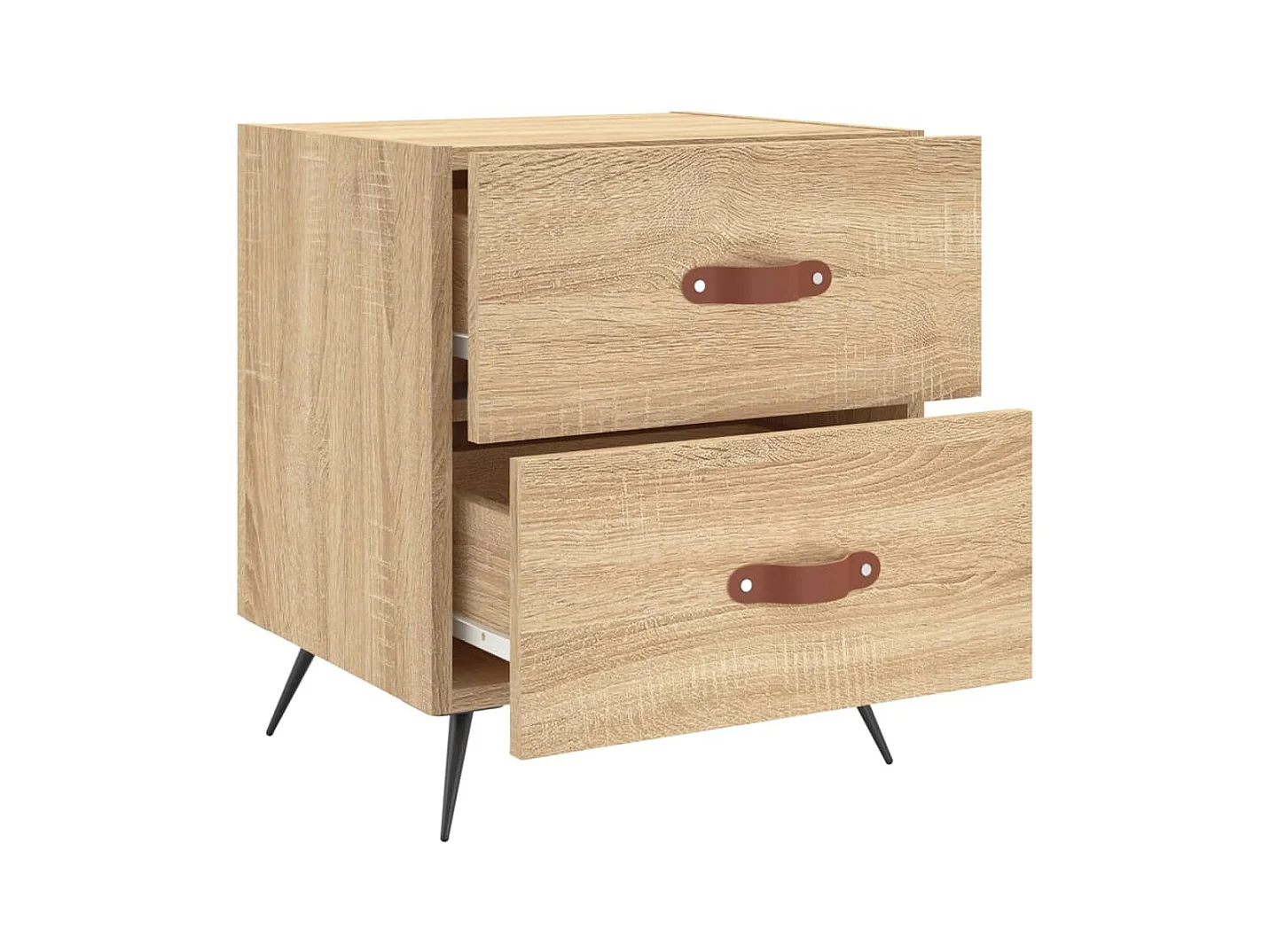 Yvella  Tables de chevet 2 pcs chêne sonoma 40x35x47,5 cm