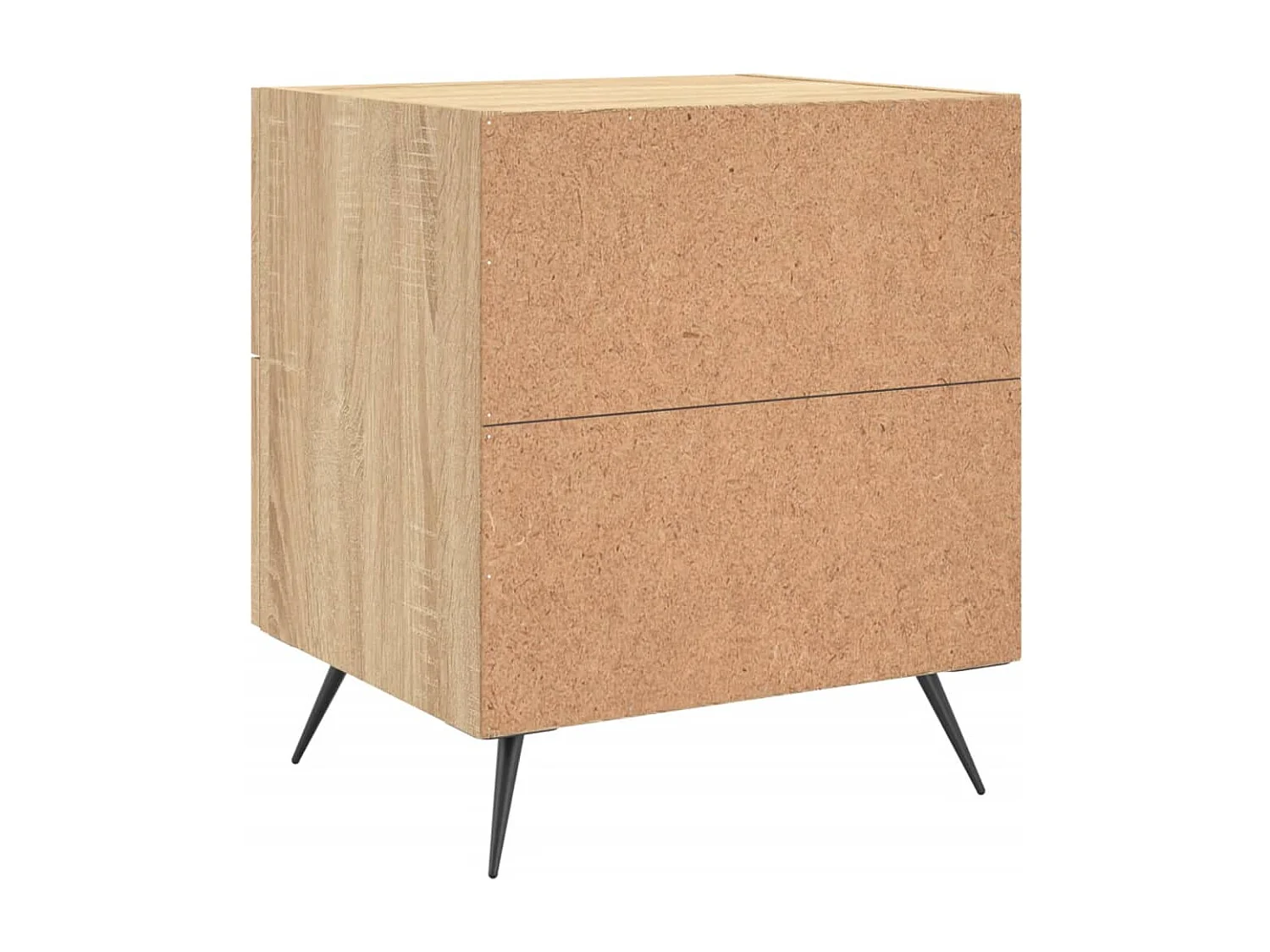 Yvella  Comodini 2 pz Rovere Sonoma 40x35x47,5 cm in Legno Multistrato