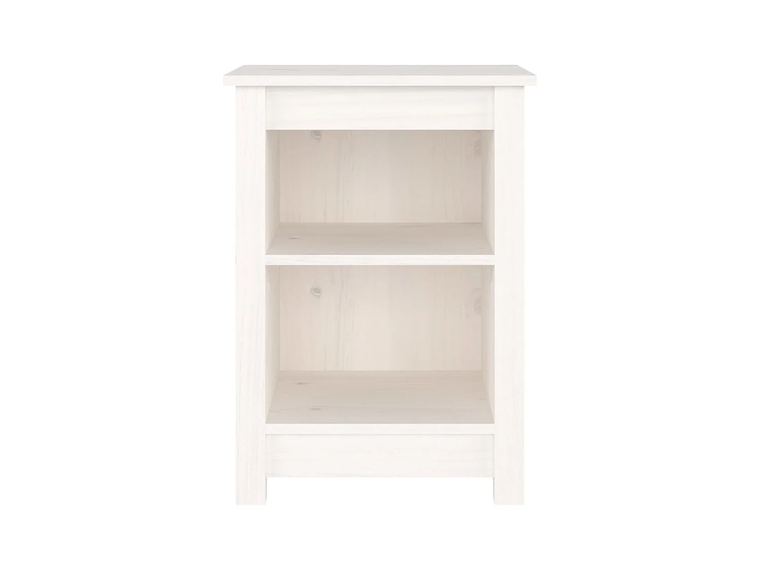 Waldoboro  Tables de chevet 2 pcs Blanc 40x35x55 cm Bois de pin solide