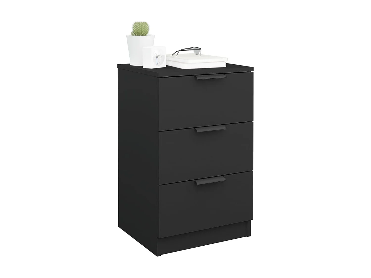 Tucson  Table de chevet noir 40x36x65 cm