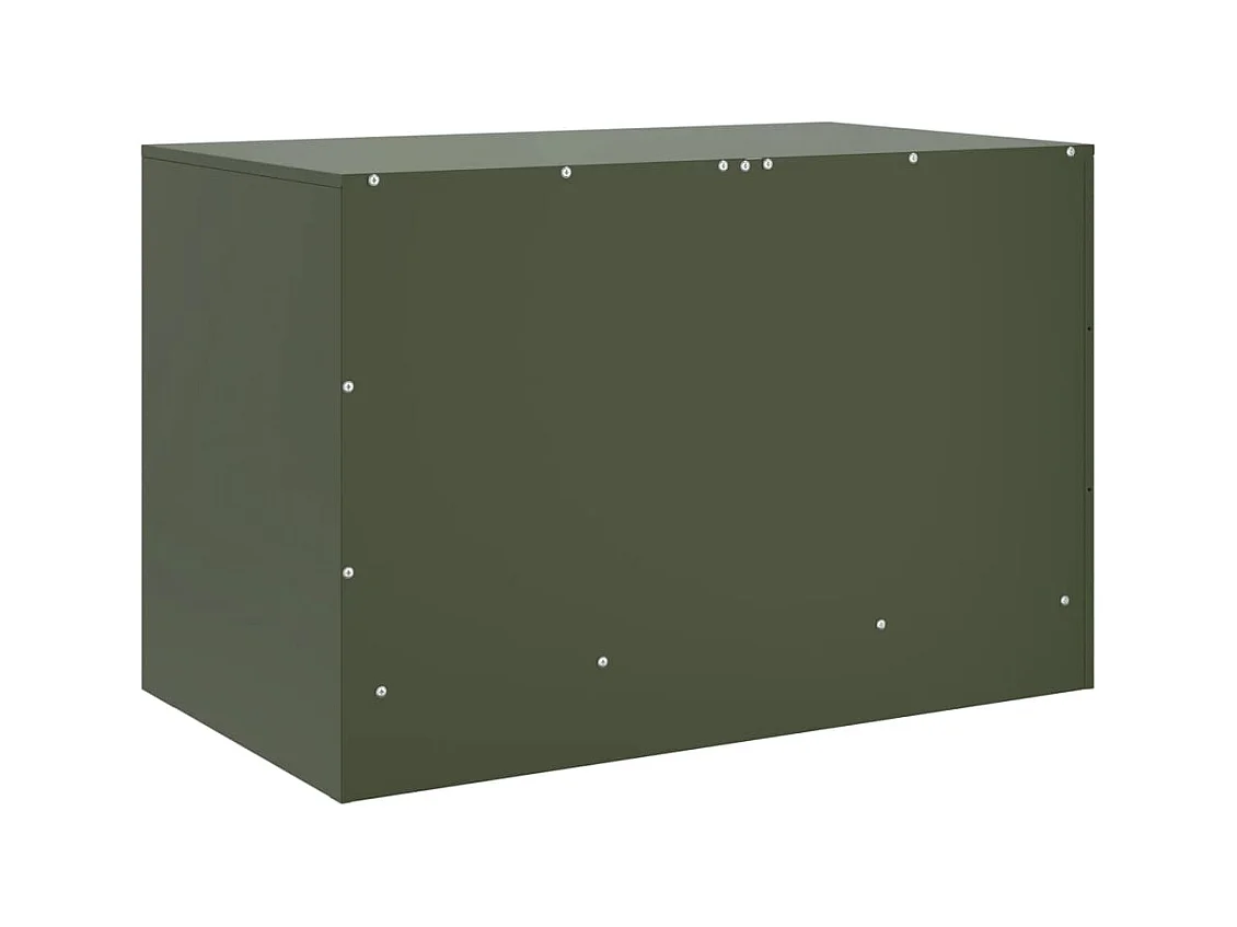 Borrego Springs  Meubles TV 2 pcs vert olive 67x39x44 cm acier