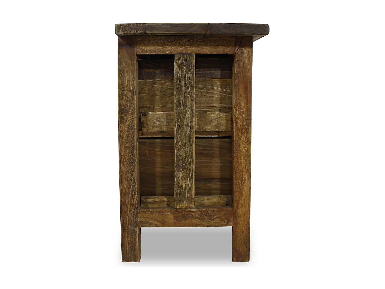 Garden Furniture -  Table de chevet bois massif d'acajou 40x30x51 cm