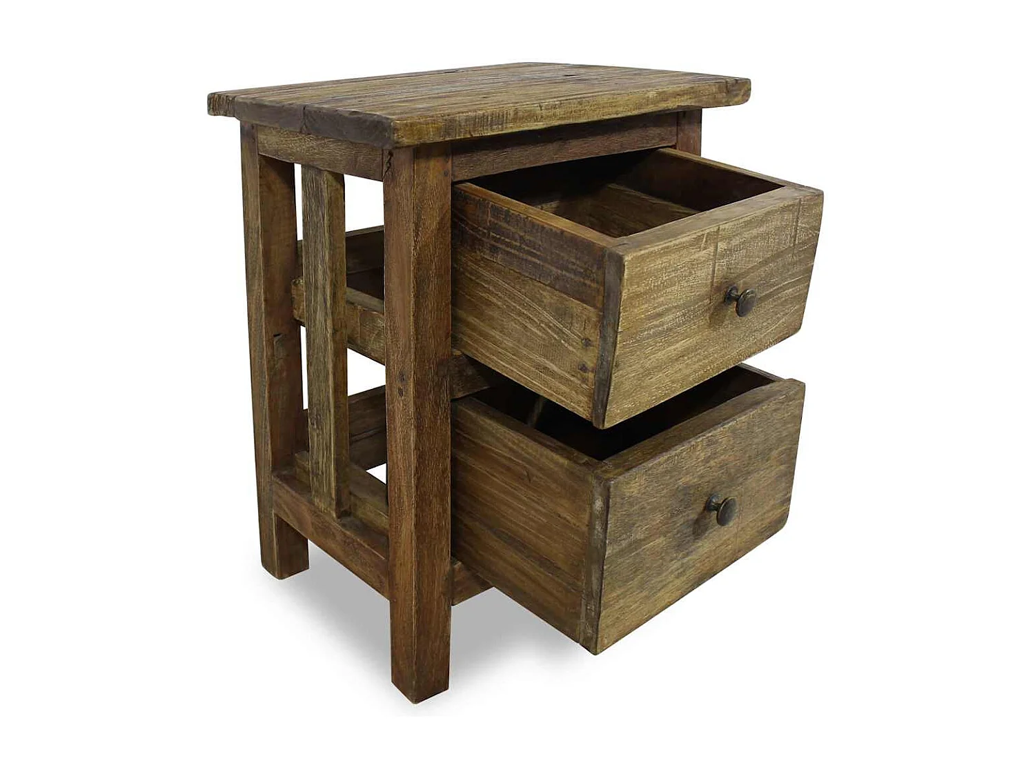 Garden Furniture -  Nachttisch Massives Mahagoniholz 40x30x51 cm