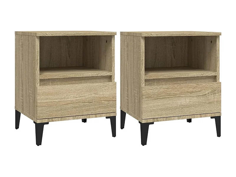 Centennial  Comodini 2 pz Rovere Sonoma 40x35x50 cm