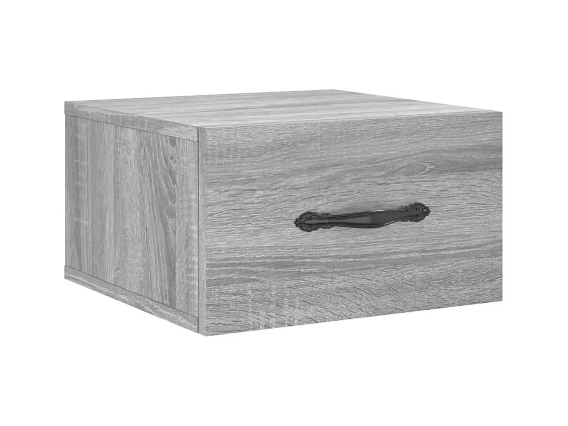 Carbon Hill  Table de chevet murale sonoma gris 35x35x20 cm