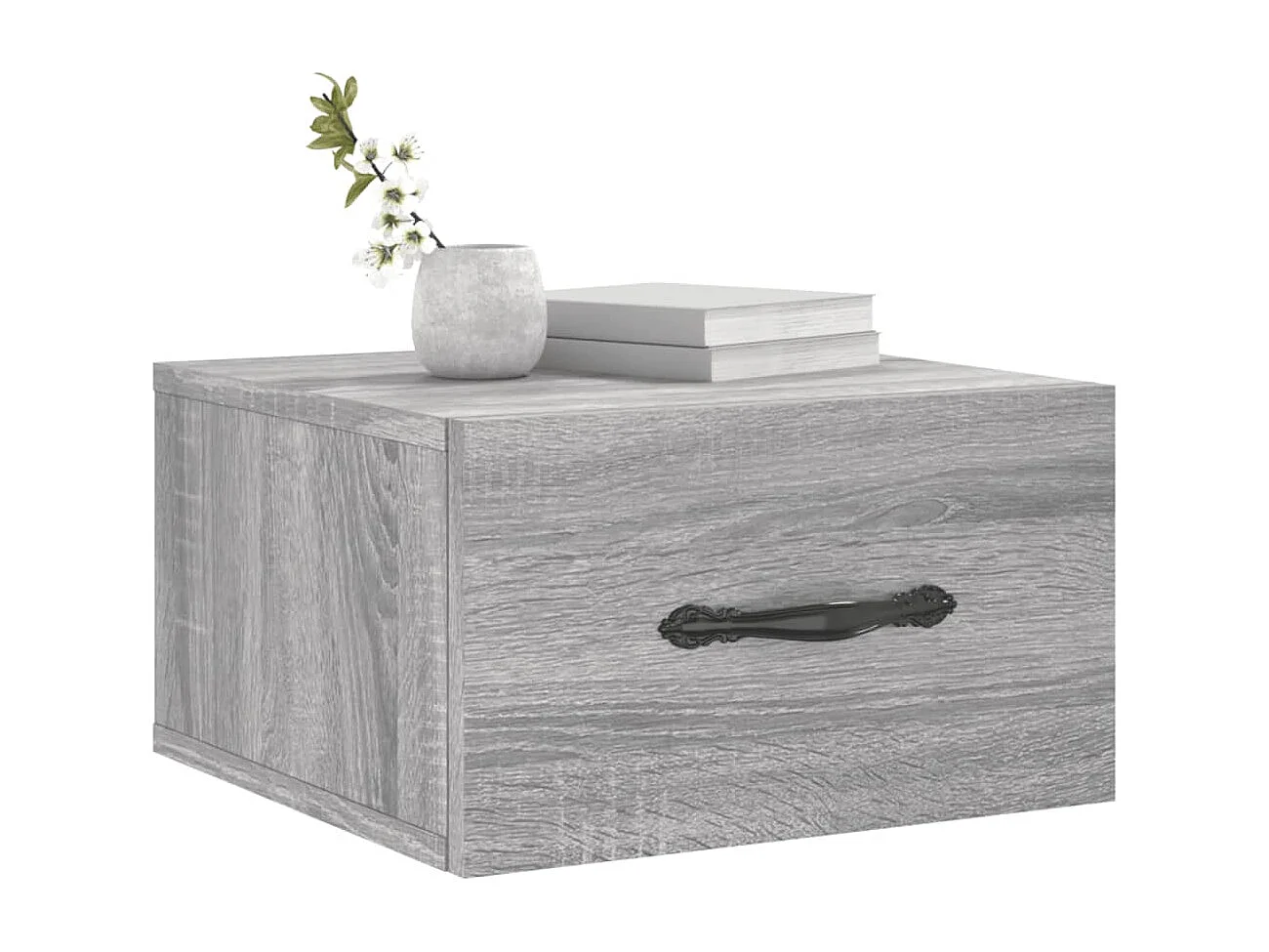 Carbon Hill  Table de chevet murale sonoma gris 35x35x20 cm
