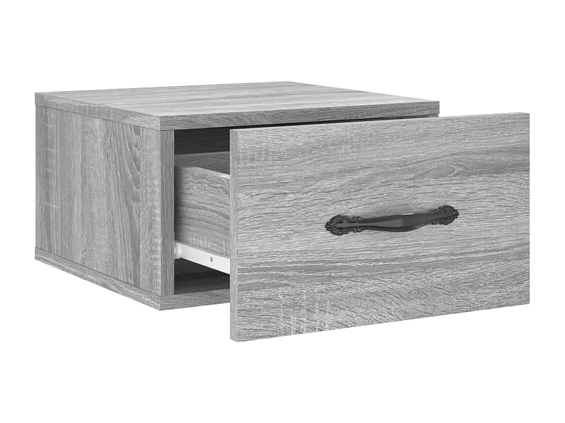 Carbon Hill  Table de chevet murale sonoma gris 35x35x20 cm