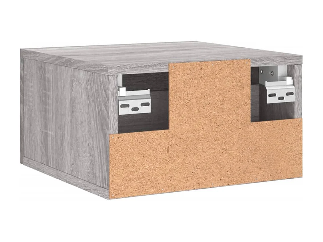 Carbon Hill  Table de chevet murale sonoma gris 35x35x20 cm