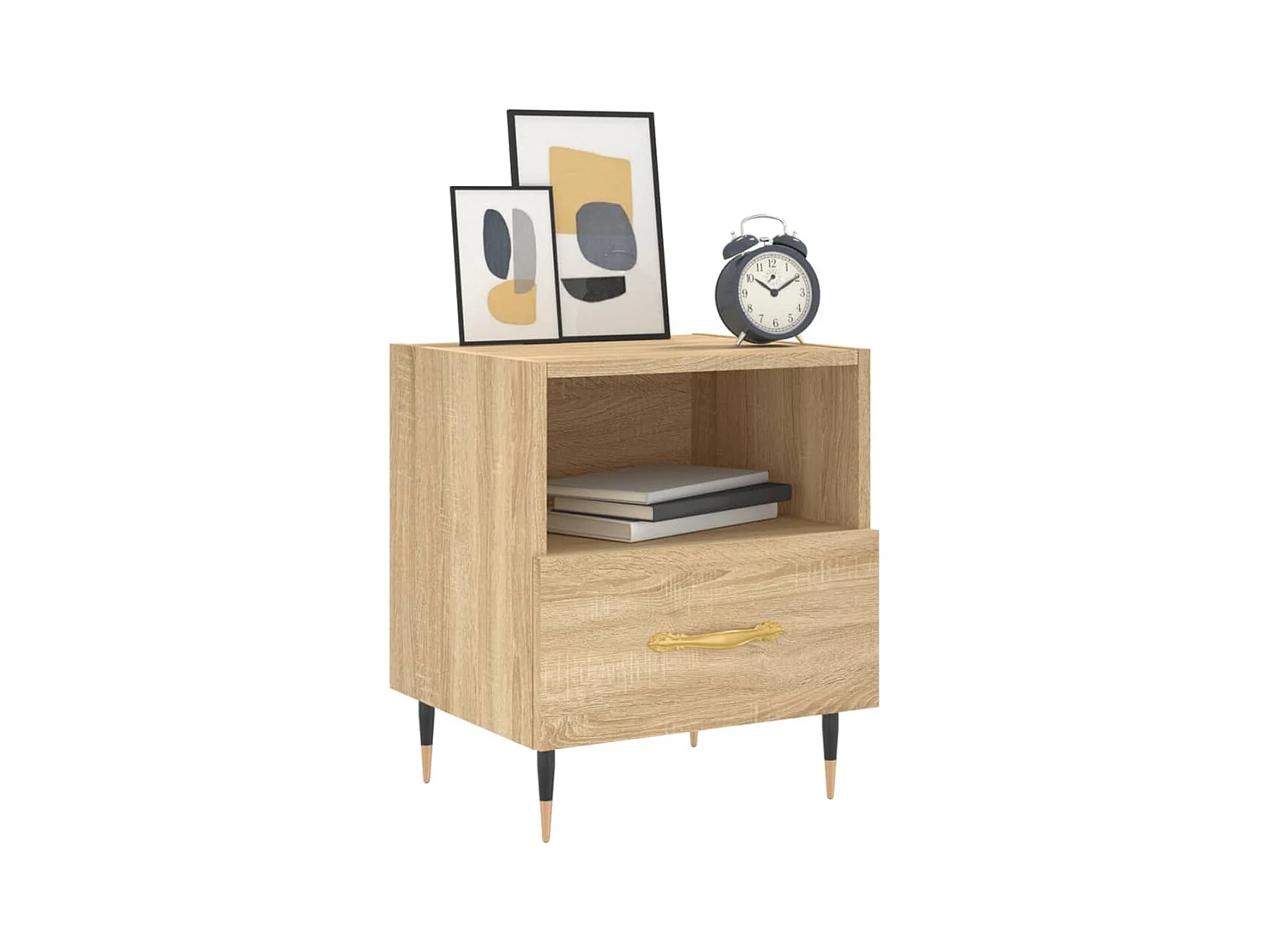 Porsgrunn  Tables de chevet 2 pcs chêne sonoma 40x35x47,5 cm