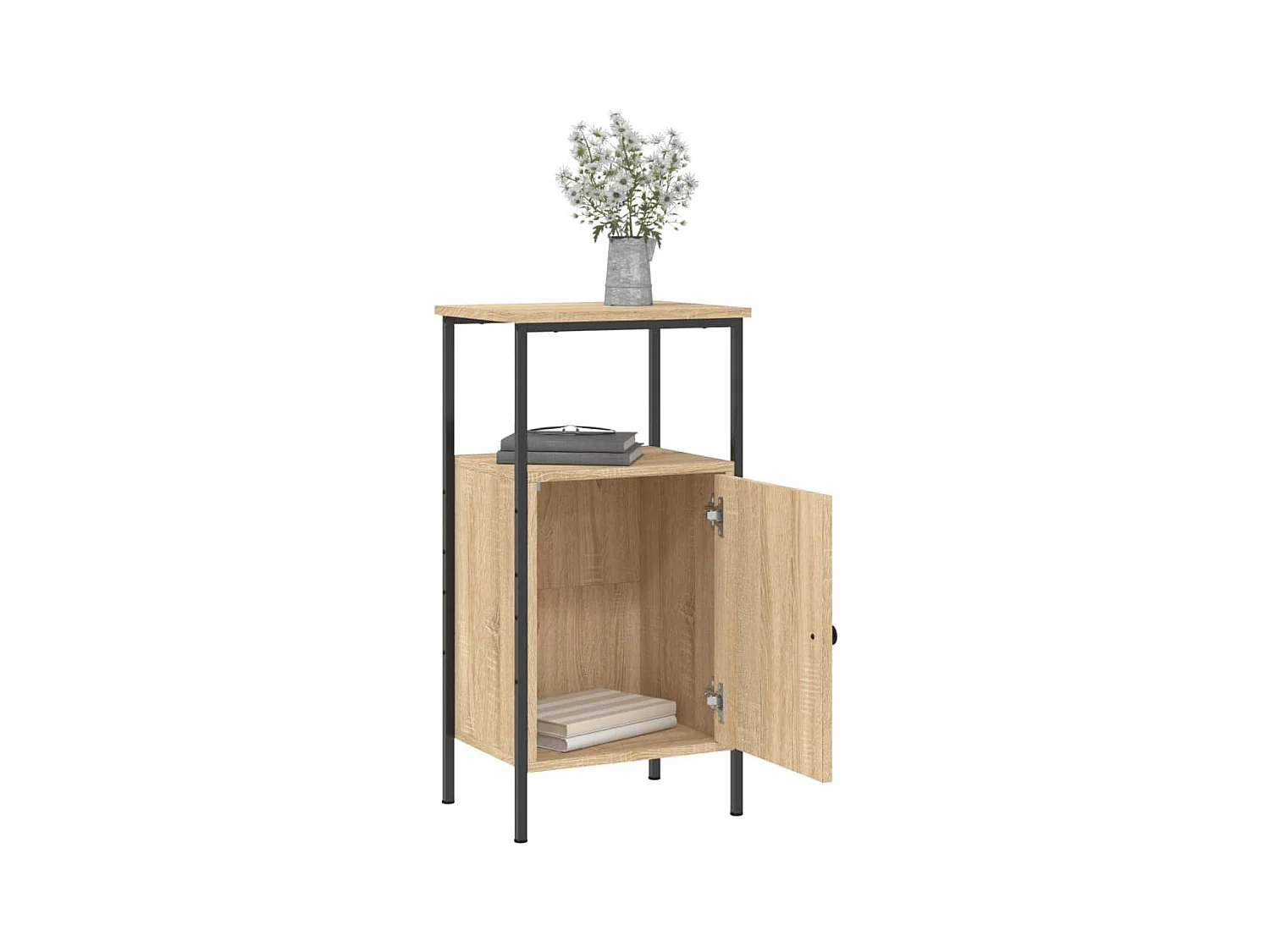 Wellford  Tables de chevet 2 pcs chêne sonoma 41x31x80 cm bois ingénierie