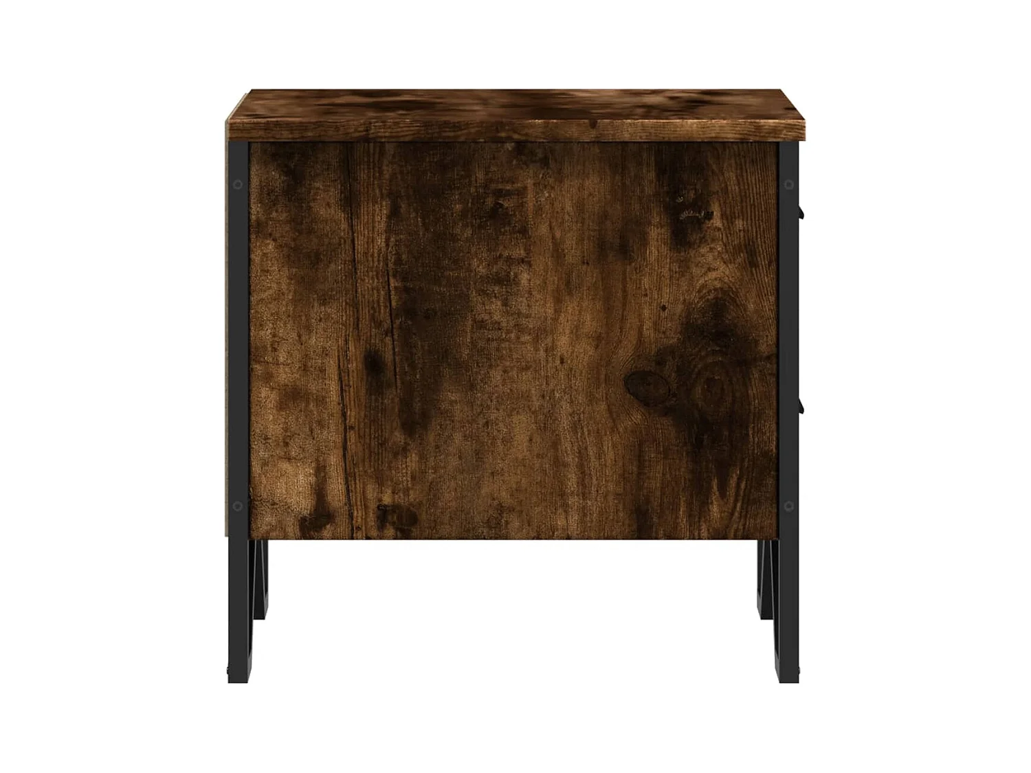 Hanne  Table de chevet chêne fumé 40x41x40 cm bois d'ingénierie