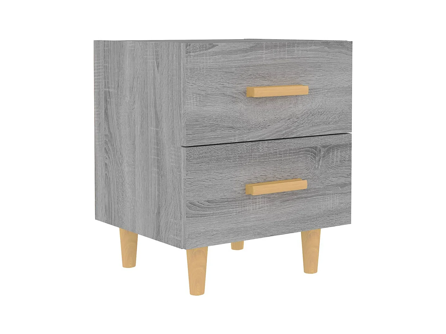 Ferrara  Table de chevet Sonoma gris 40x35x47,5 cm