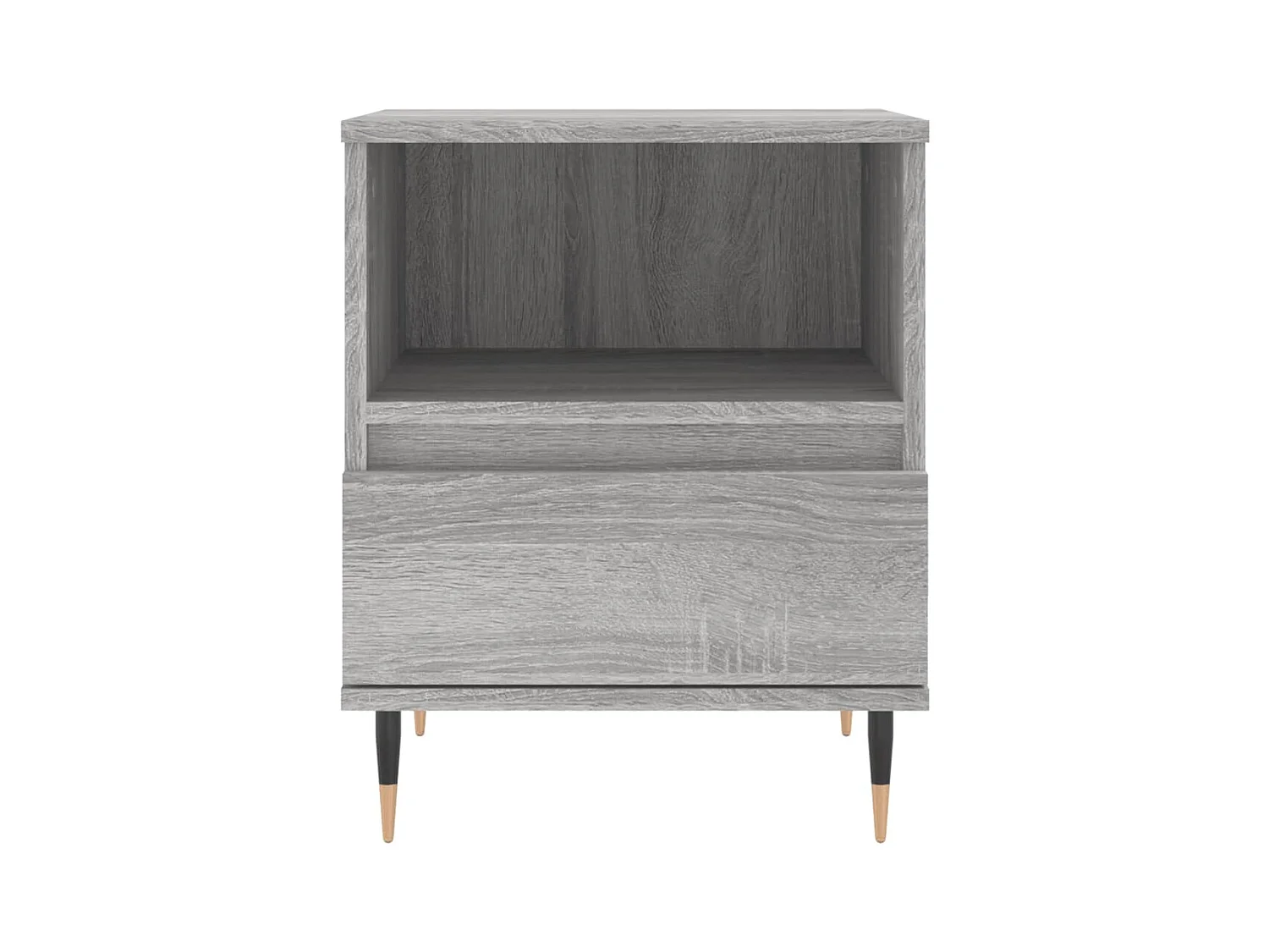 Blandon  Table de chevet sonoma gris 40x35x50 cm bois d’ingénierie