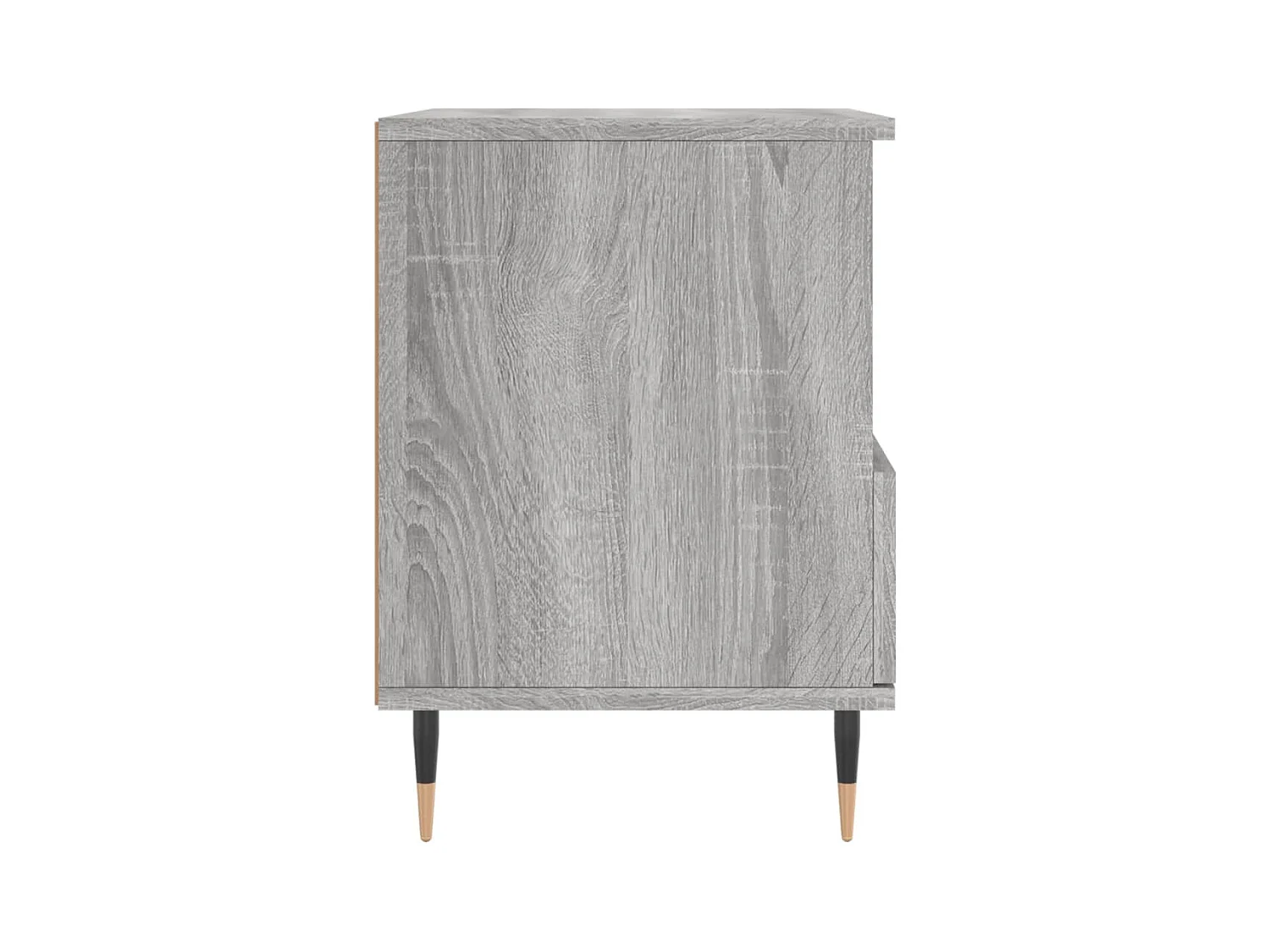 Blandon  Table de chevet sonoma gris 40x35x50 cm bois d’ingénierie