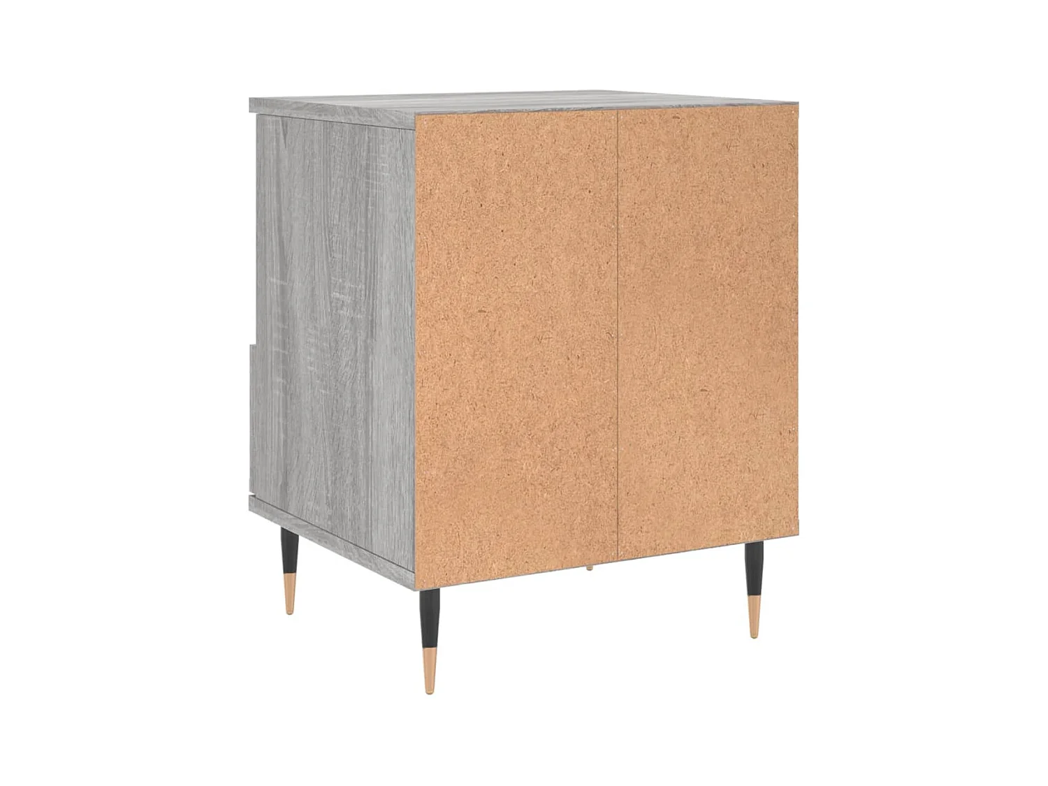 Blandon  Table de chevet sonoma gris 40x35x50 cm bois d’ingénierie