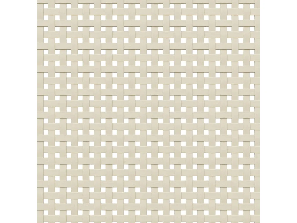 Mercedes Patricia  Table de chevet SENJA aspect de rotin blanc bois de pin massif