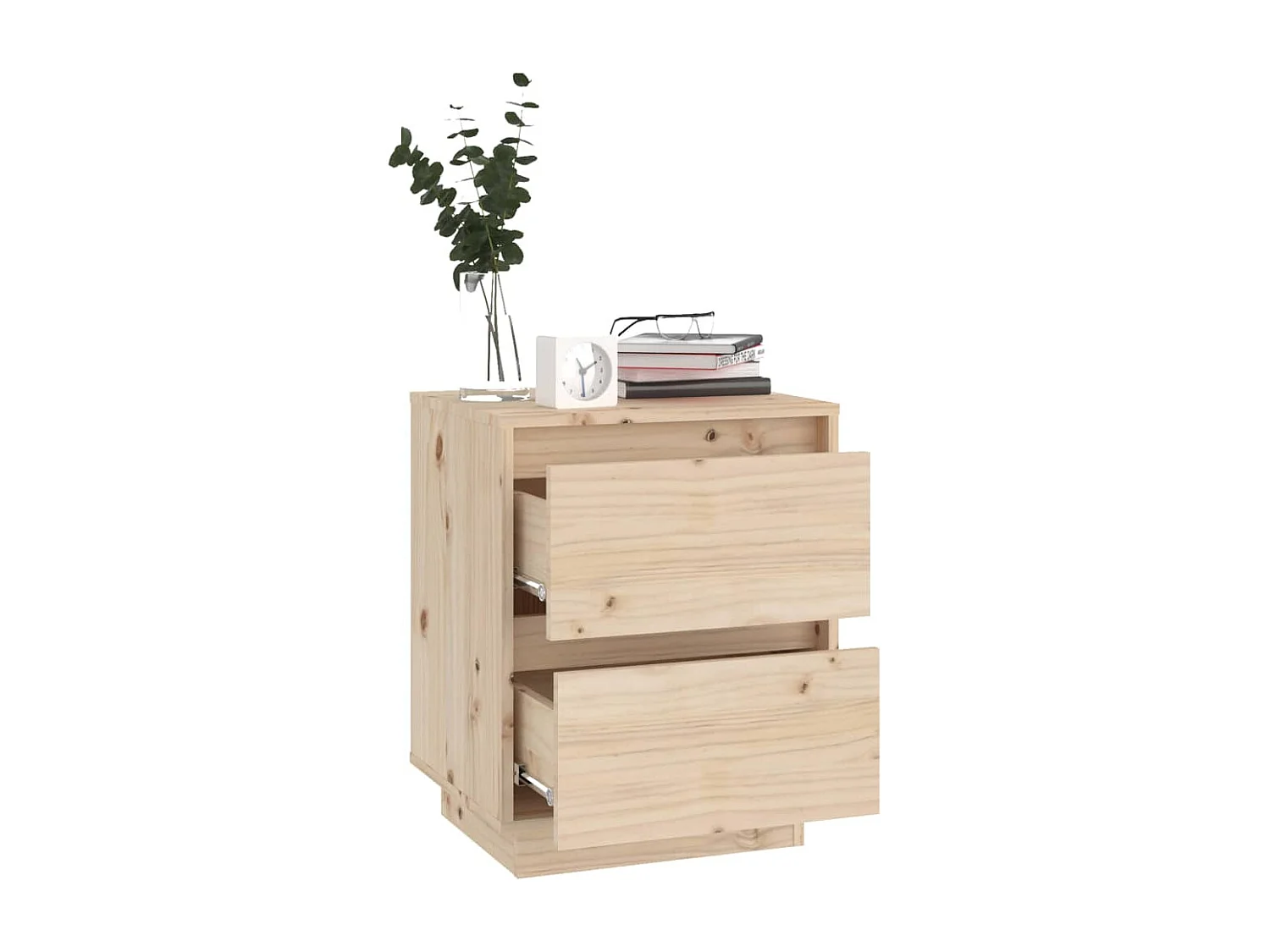 Maverick  Tables de chevet 2 pcs 40x35x50 cm Bois de pin solide