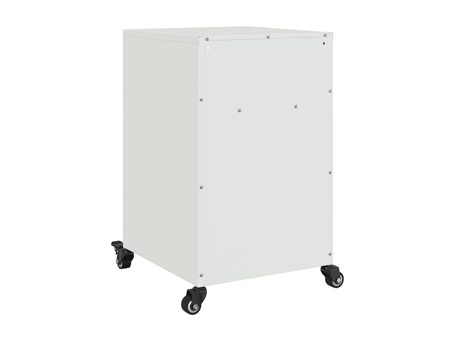 Jana  Table de chevet blanc 36x39x59 cm acier