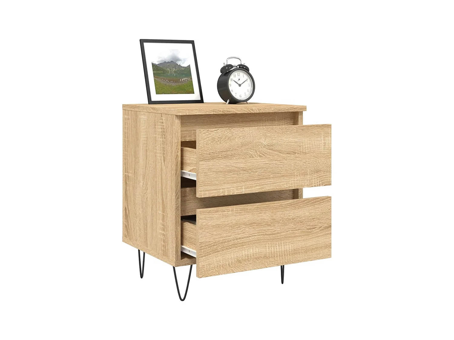 Charlie Cole  Table de chevet chêne sonoma 40x35x50 cm bois d’ingénierie