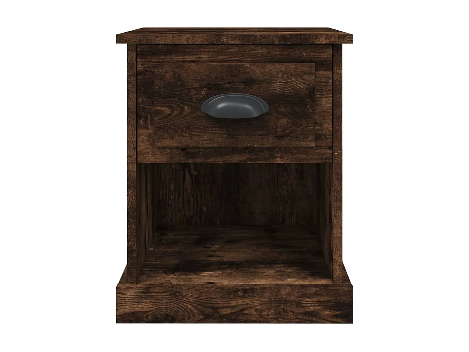 Cicero  Tables de chevet 2 pcs chêne fumé 39x39x47,5 cm bois ingénierie