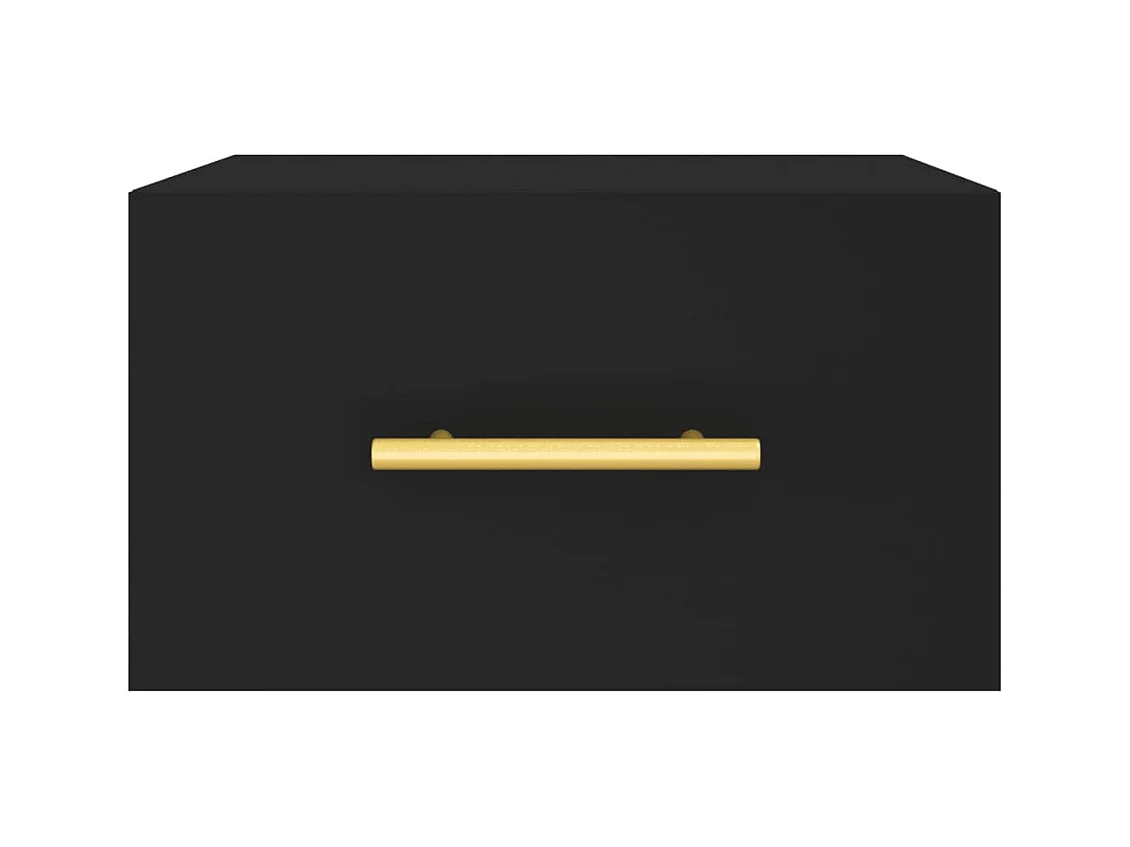 Nylo  Table de chevet murale noir 35x35x20 cm