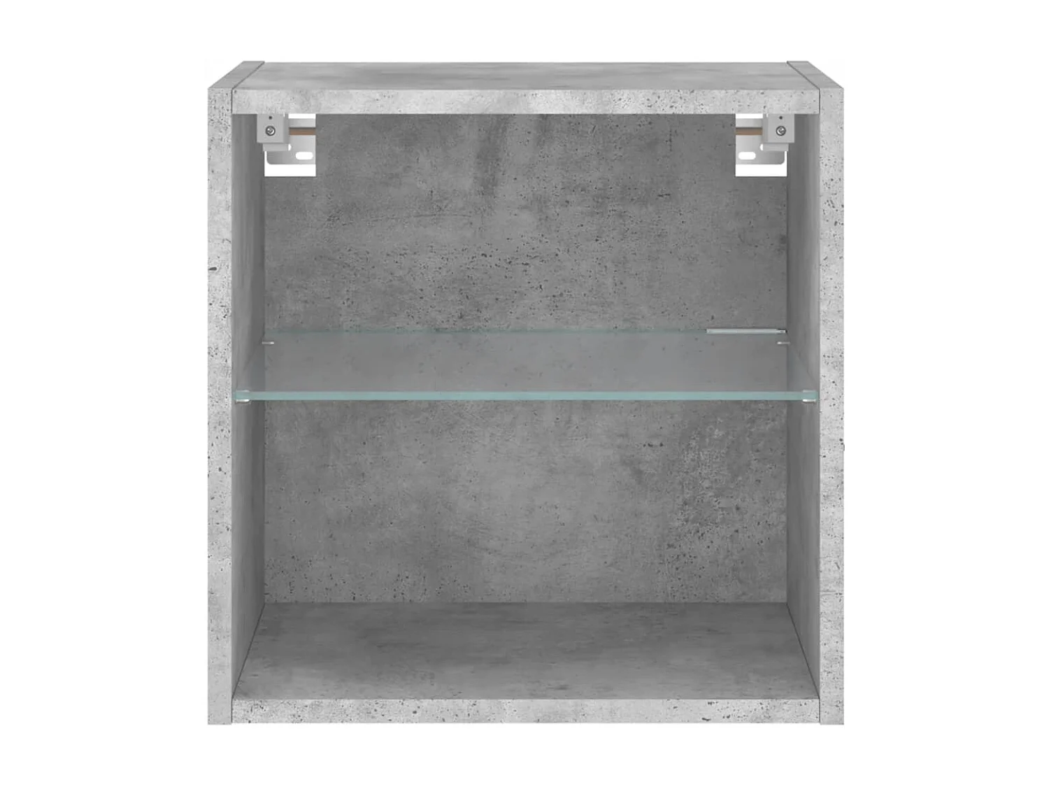 Hans  Wand-Nachttische mit LED-Leuchten 2 Stk. Betongrau