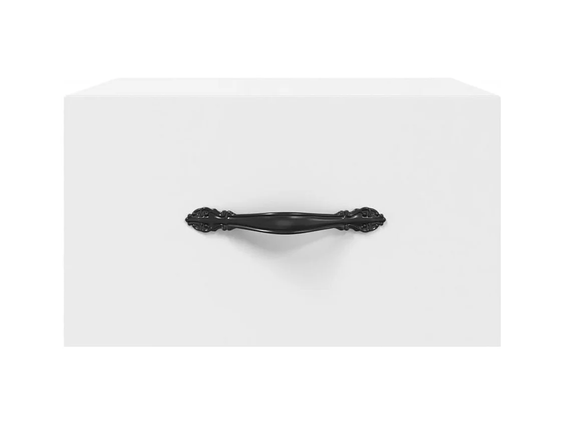 Carbon Hill  Table de chevet murale blanc 35x35x20 cm