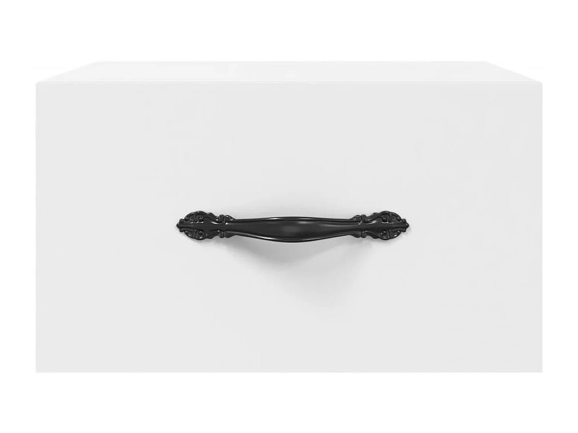 Carbon Hill  Table de chevet murale blanc 35x35x20 cm