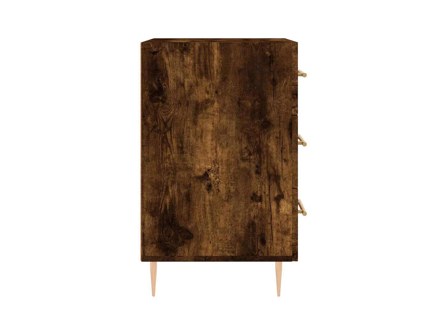 Sophie-Pauline  Table de chevet chêne fumé 40x40x66 cm bois d'ingénierie