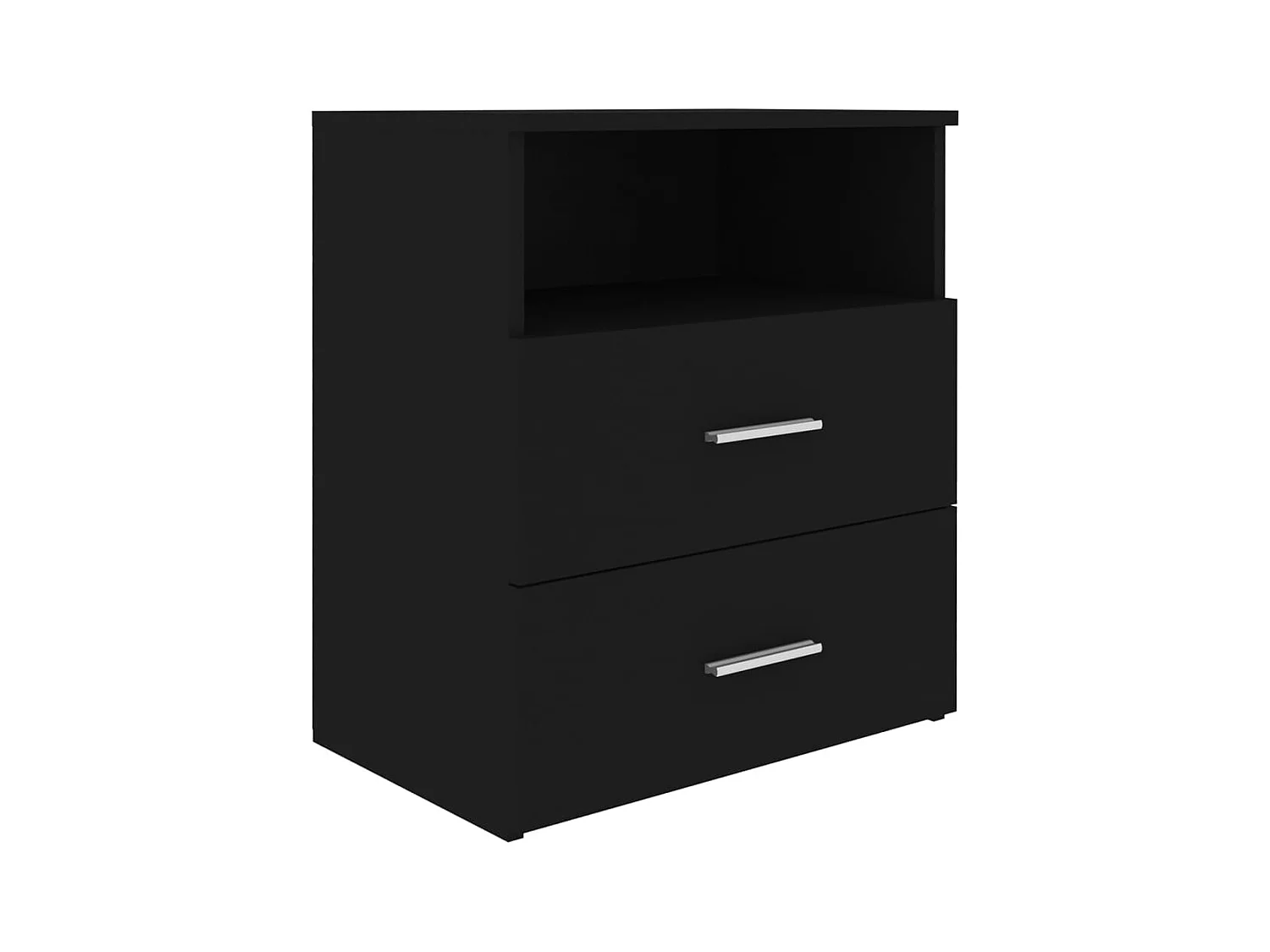 Oldenzaal  Table de chevet Noir 50x32x60 cm
