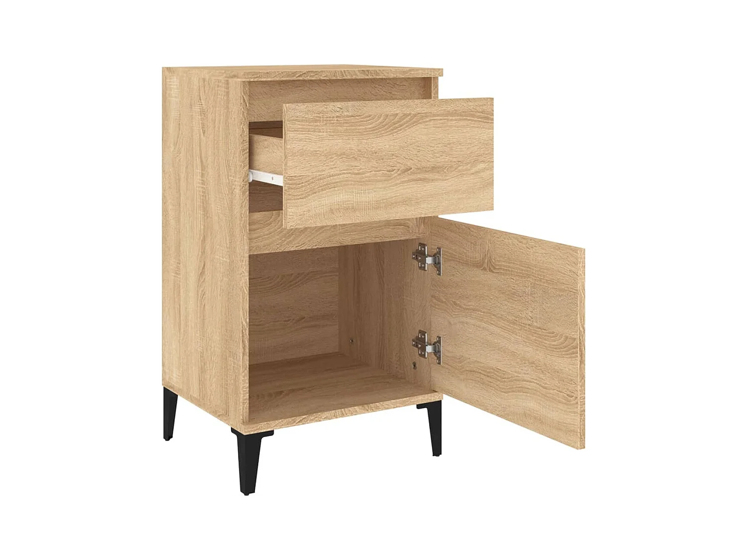 Amite  Table de chevet chêne sonoma 40x35x70 cm