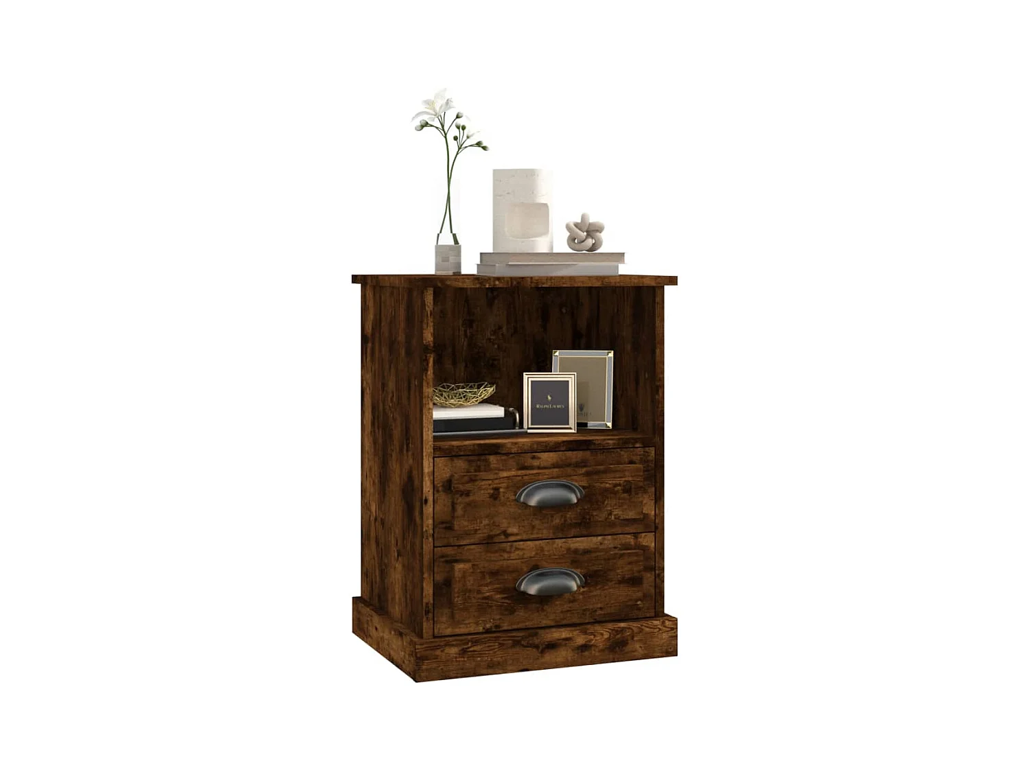 Karly  Tables de chevet 2 pcs chêne fumé 43x36x60 cm