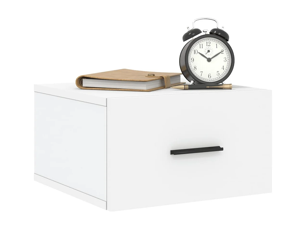 Ulfvin  Table de chevet murale blanc 35x35x20 cm