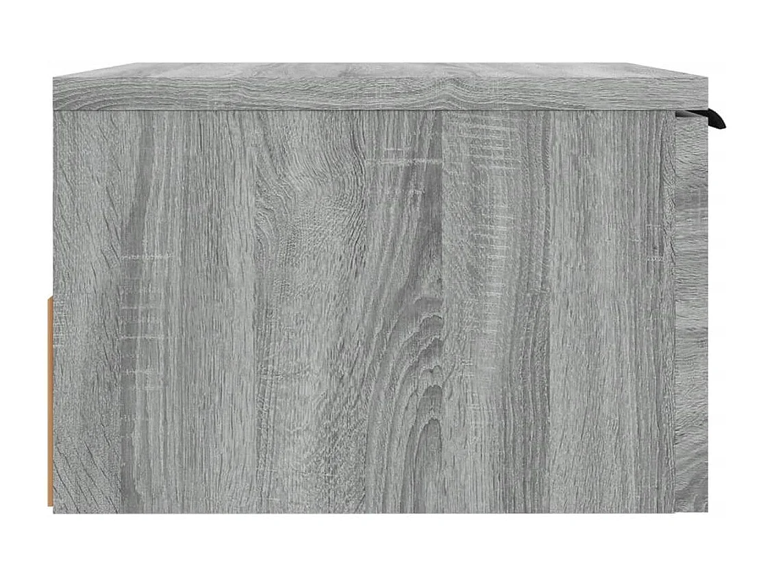 Steve James  Table de chevet murale Sonoma gris 34x30x20 cm