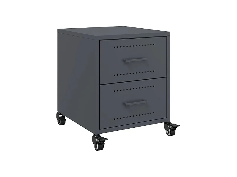 Roanoke  Table de chevet anthracite 36x39x43,5 cm acier