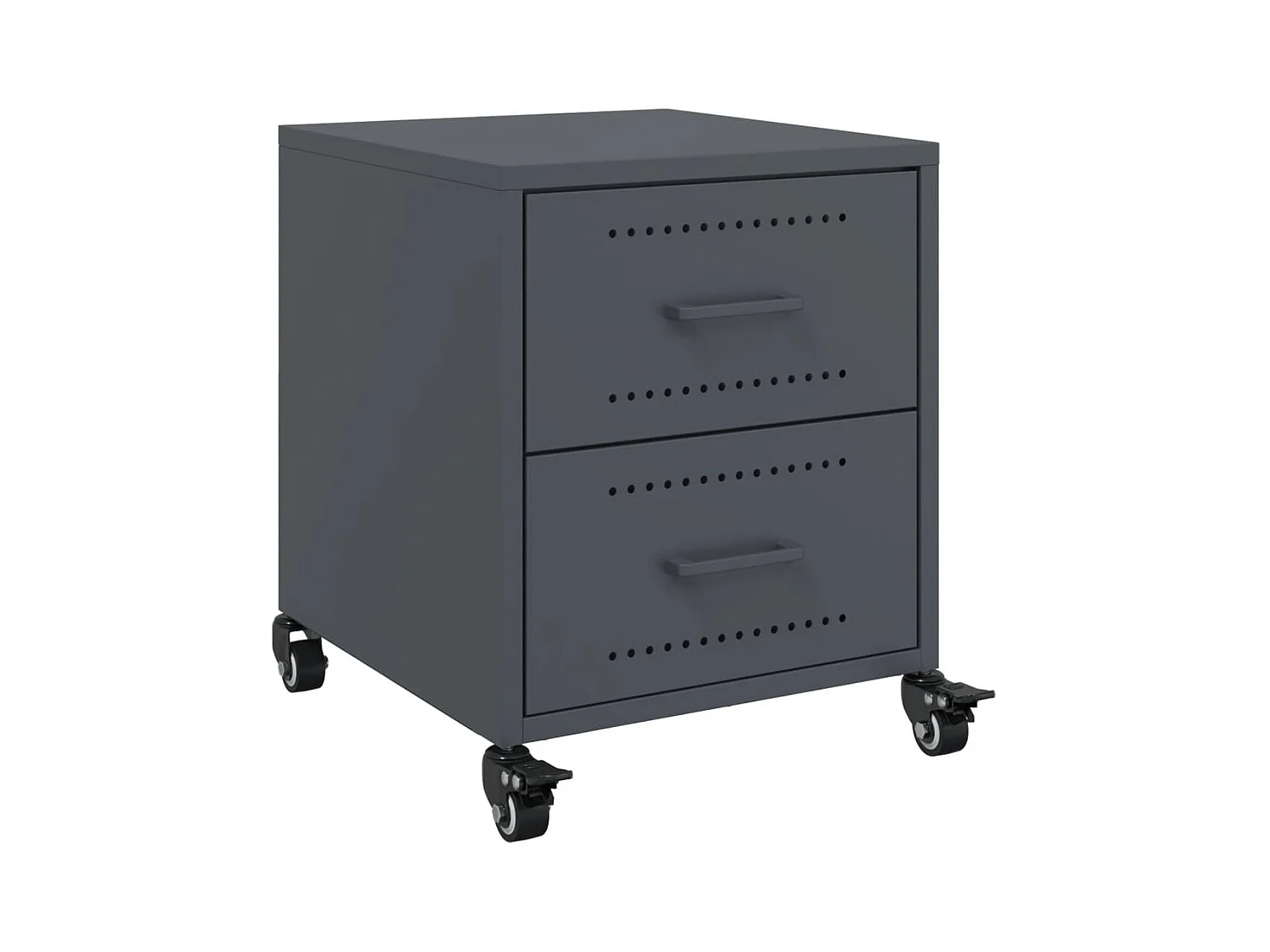 Roanoke  Table de chevet anthracite 36x39x43,5 cm acier