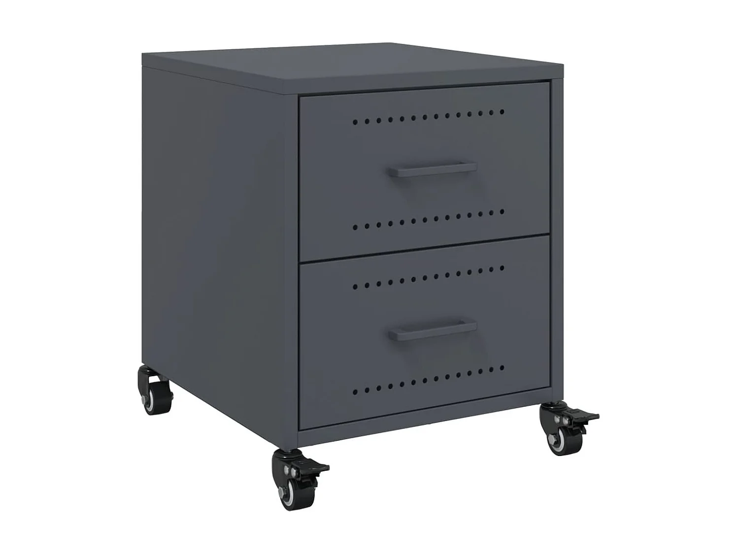 Roanoke  Table de chevet anthracite 36x39x43,5 cm acier