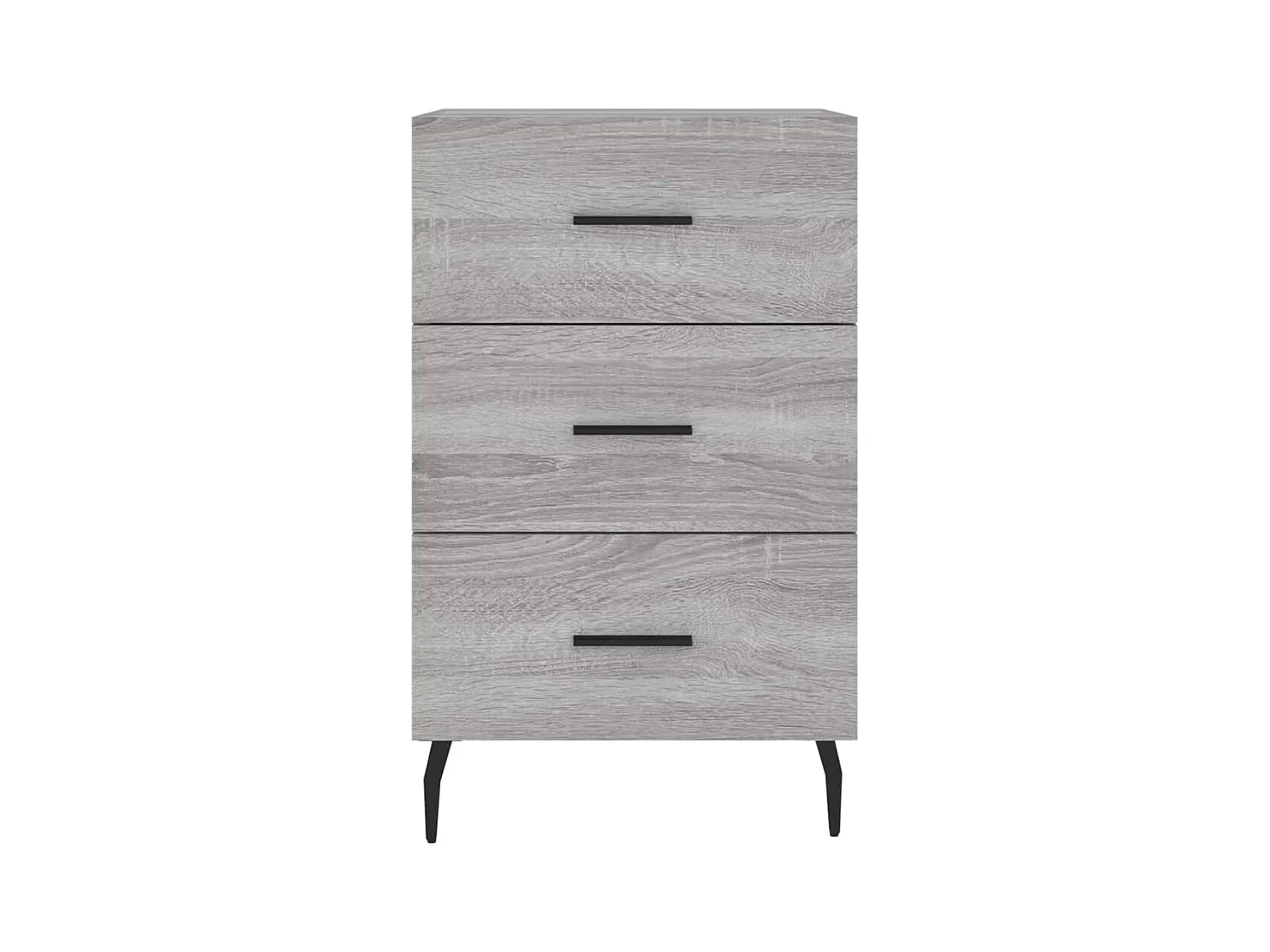 Hansa  Table de chevet sonoma gris 40x40x66 cm bois d'ingénierie