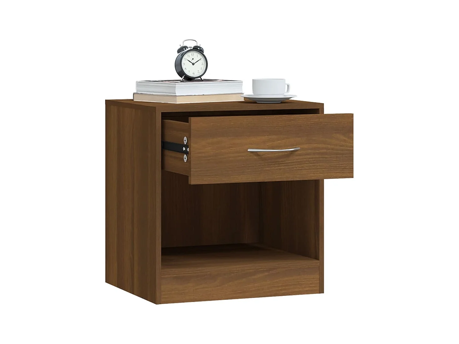 Gralina  Comodini 2 pz con Cassetto Rovere Marrone