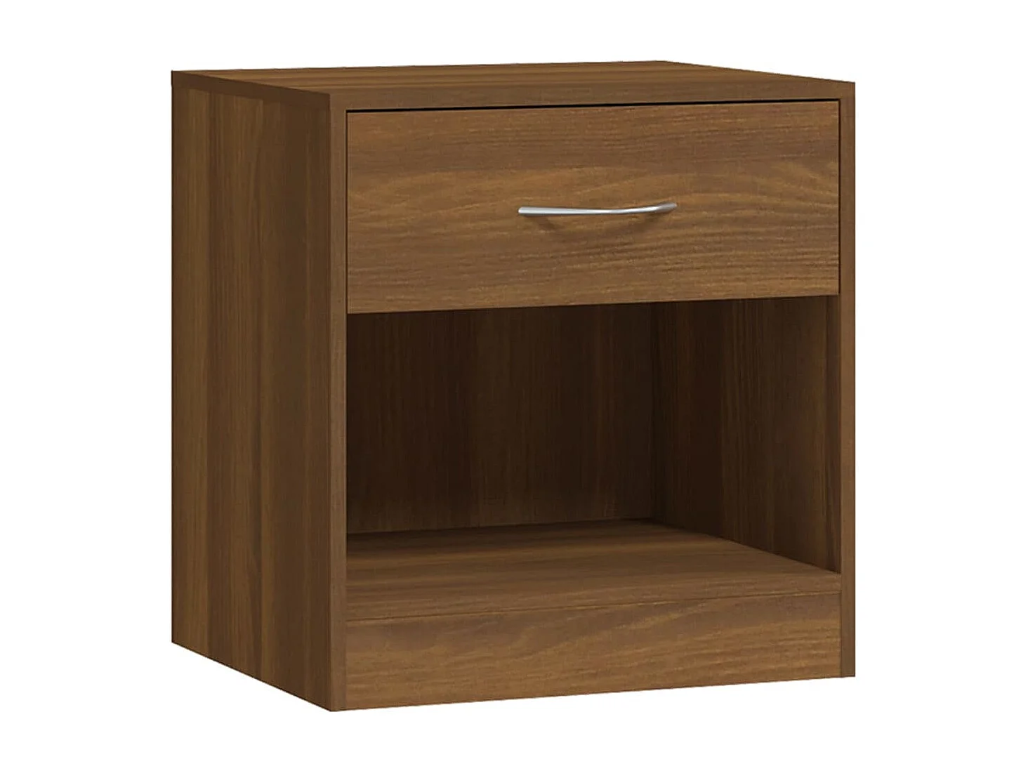 Gralina  Comodini 2 pz con Cassetto Rovere Marrone