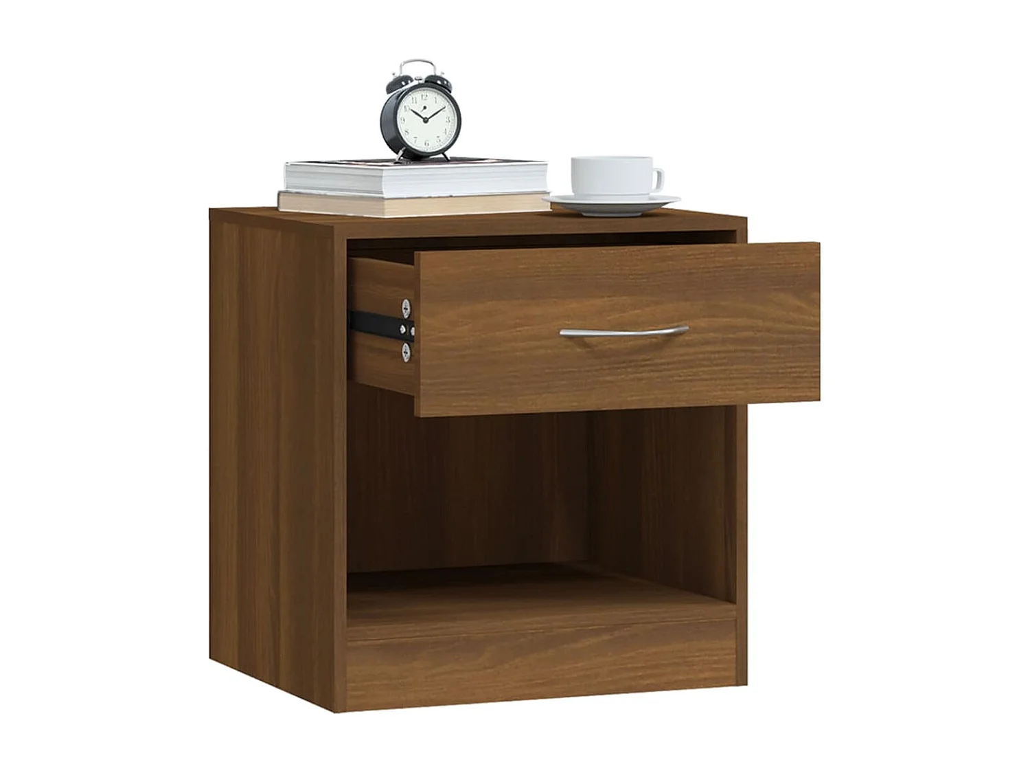 Gralina  Nachttische 2 Stk. mit Schublade Braun Eichen-Optik