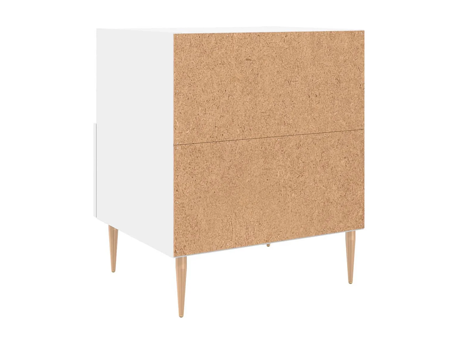 Marindor  Mesitas de noche 2 uds madera ingeniería blanco 40x35x47,5 cm