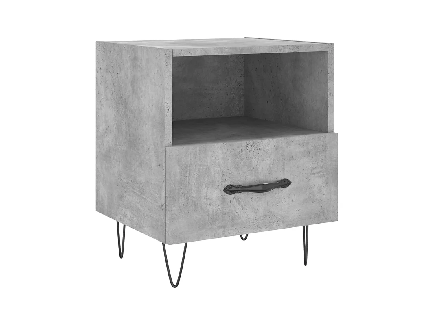 Joshua Tree  Tables de chevet 2pcs gris béton 40x35x47,5cm bois d’ingénierie