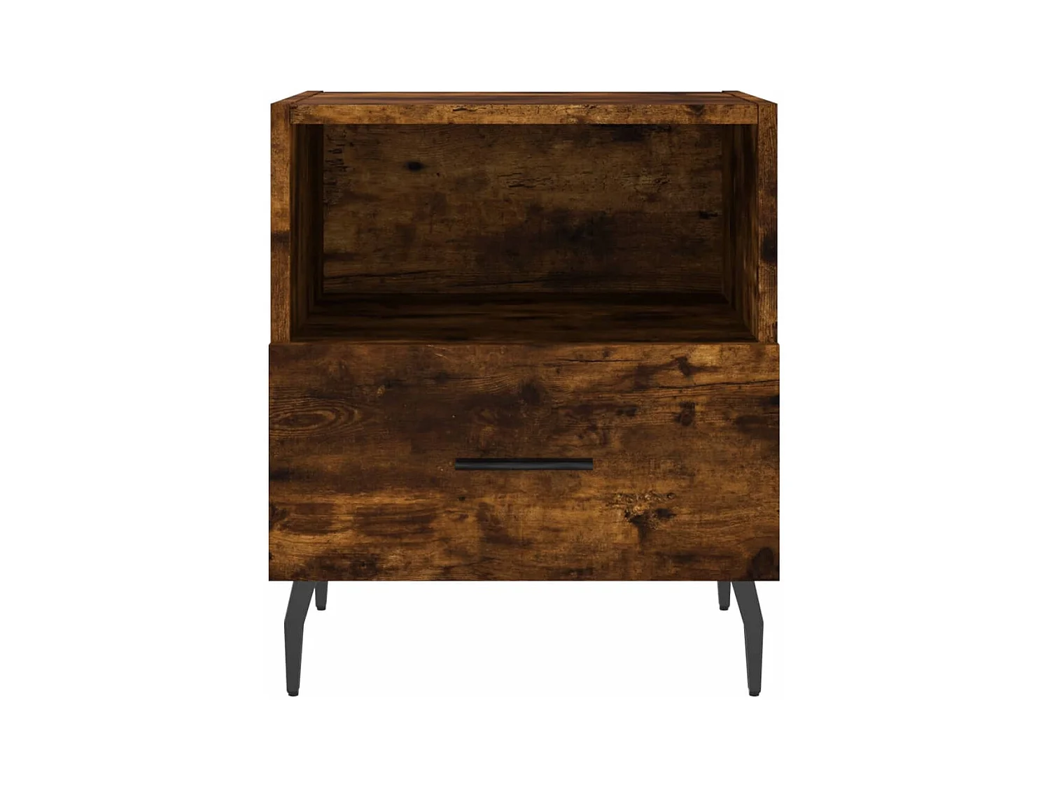 Conflans-Sainte-Honorine  Table de chevet chêne fumé 40x35x47,5 cm bois d’ingénierie