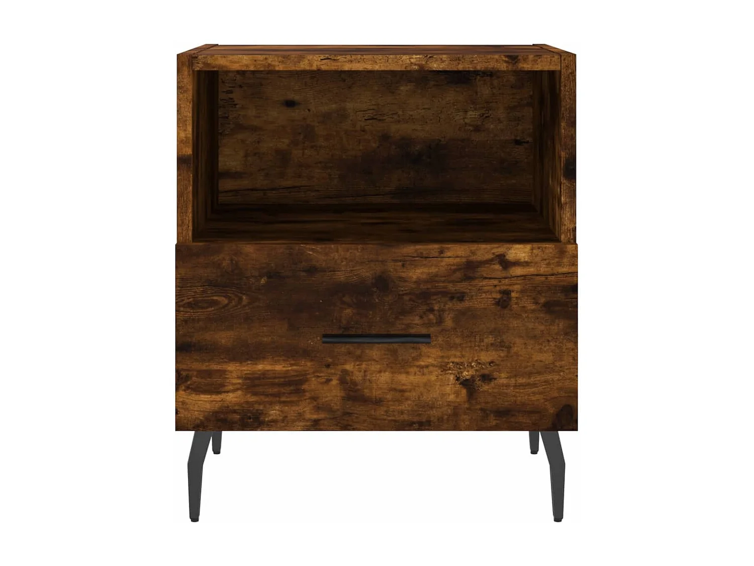 Conflans-Sainte-Honorine  Table de chevet chêne fumé 40x35x47,5 cm bois d’ingénierie