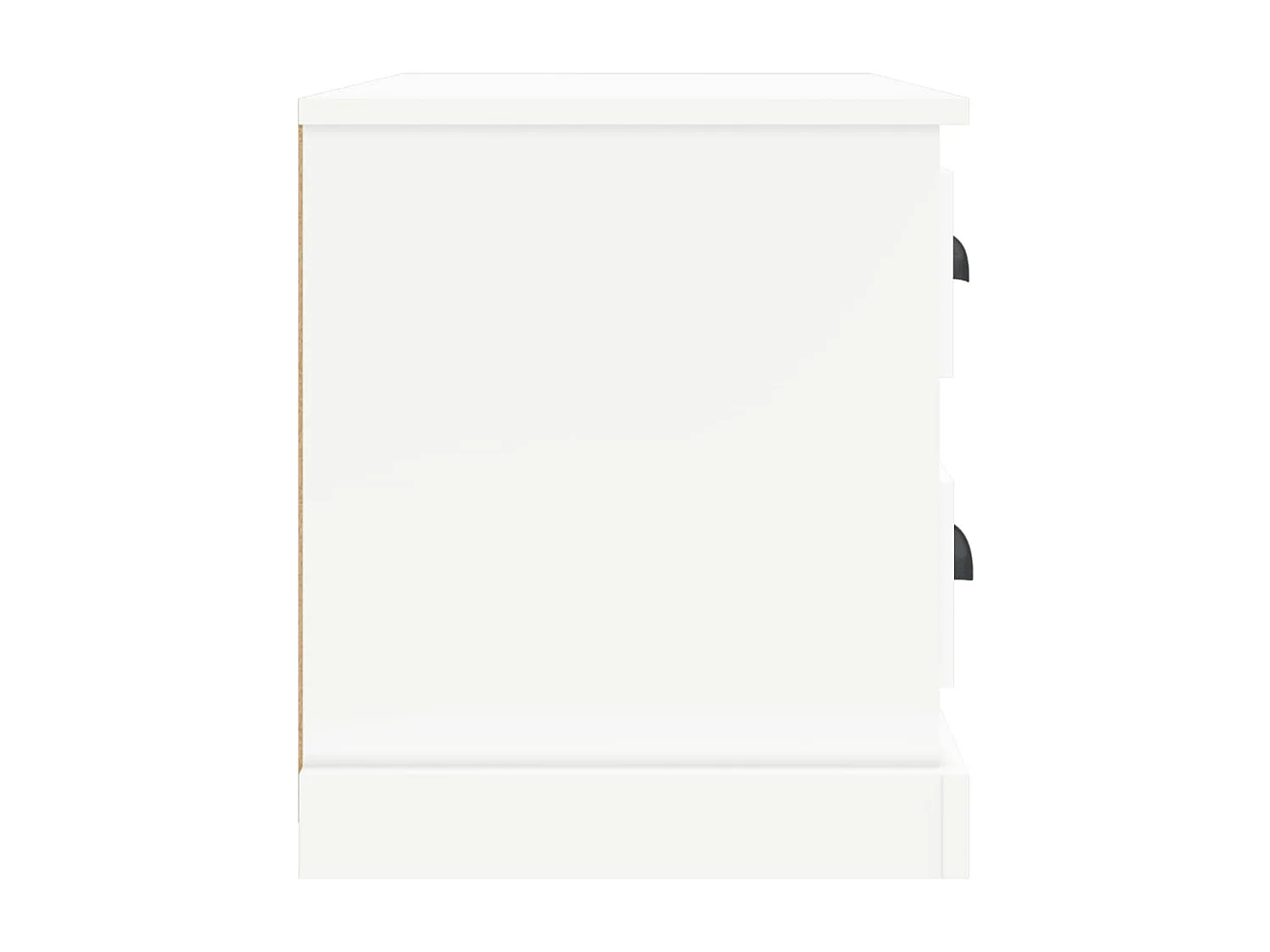 Telindra  Mesita de noche blanco 60x39x45 cm