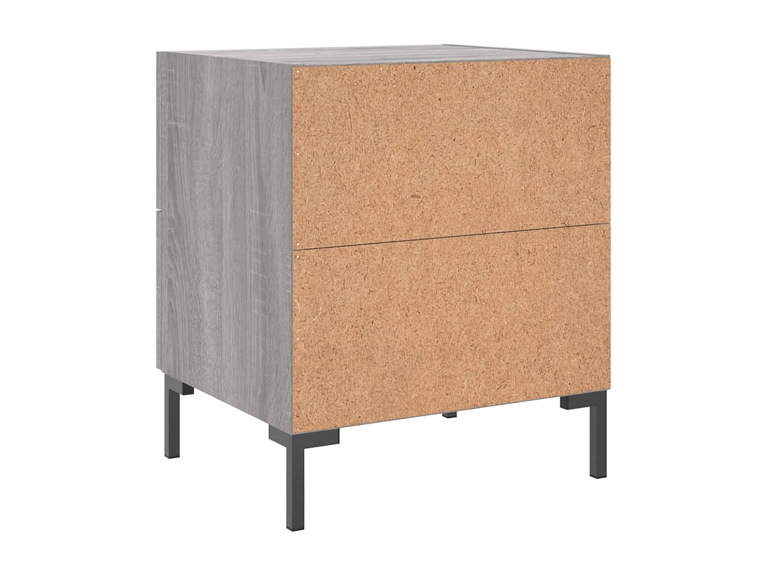 Myrion  Table de chevet sonoma gris 40x35x47,5 cm bois d’ingénierie