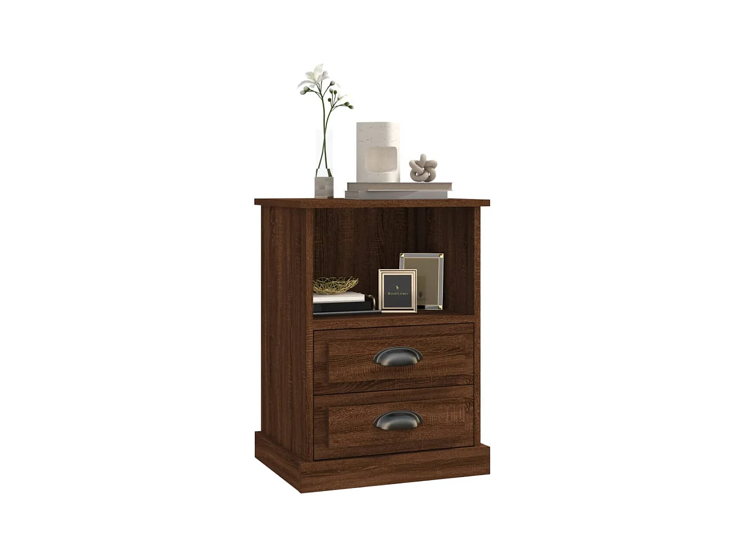 Karly  Comodini 2pz Rovere Marrone 43x36x60 cm