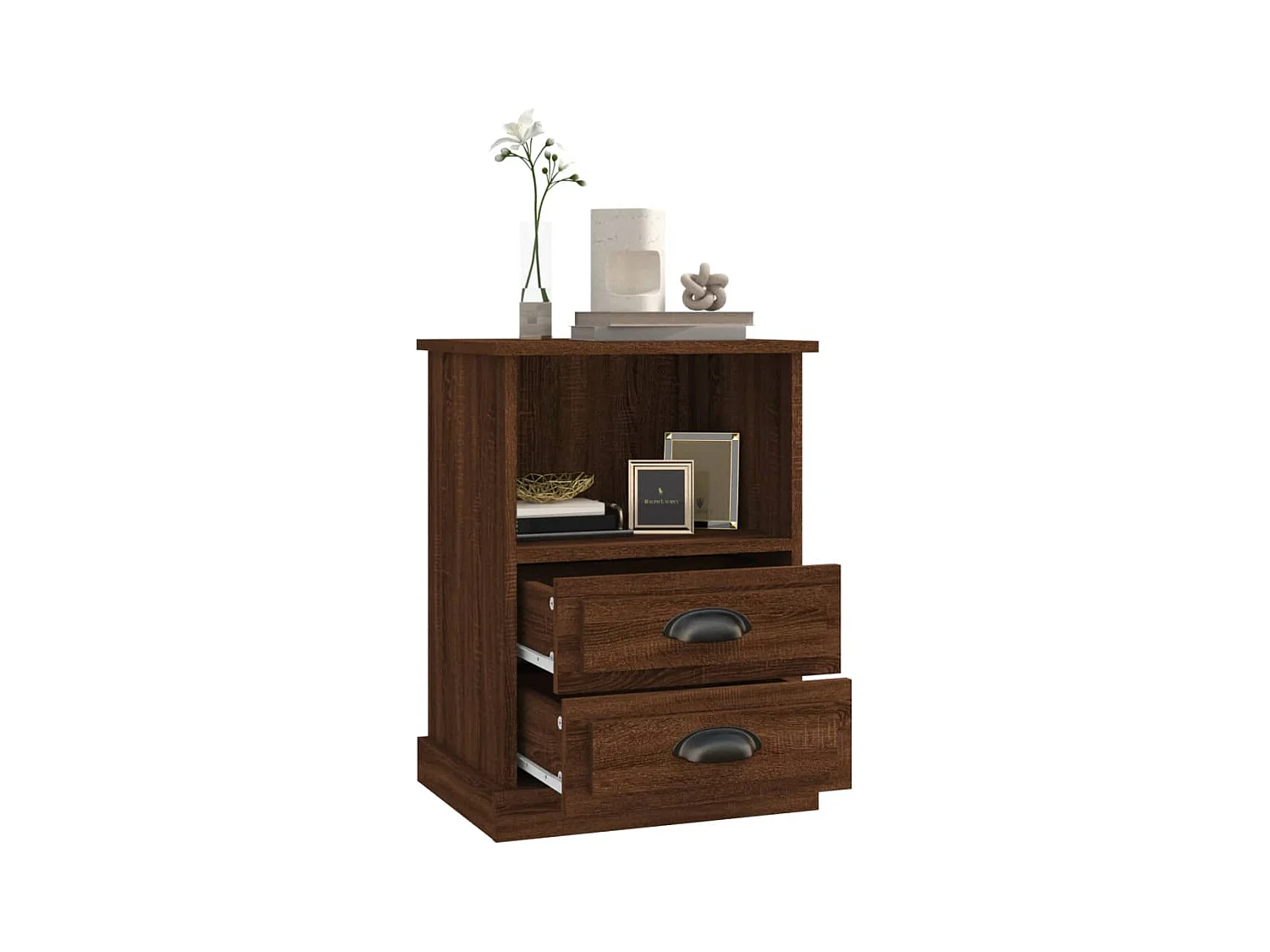 Karly  Comodini 2pz Rovere Marrone 43x36x60 cm